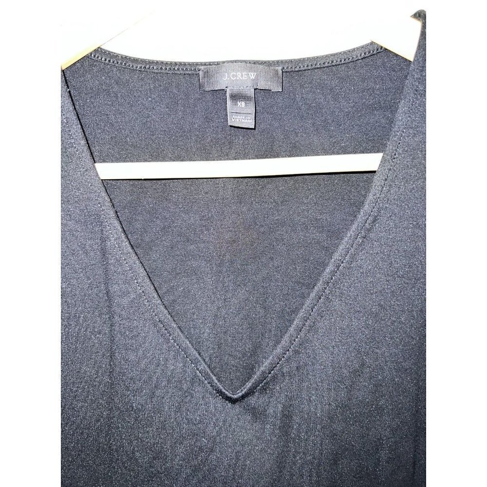 J. Crew Crop Top Peplum Style Sleeveless Velvet Ruffle Size XS (H) - Picture 2 of 7
